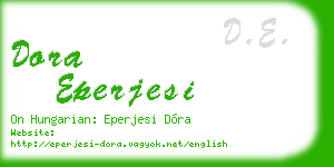 dora eperjesi business card