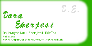 dora eperjesi business card